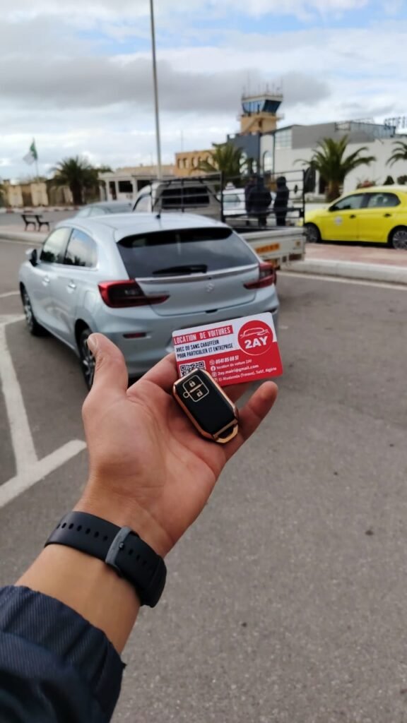 Remise clés location voiture Sétif aéroport avec carte 2AY – Location Voitures Algérie