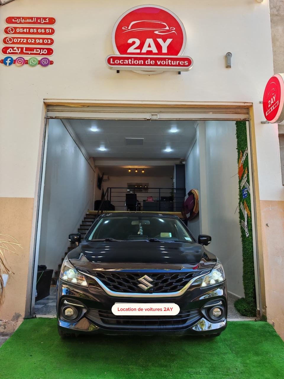 Suzuki Baleno 2 Suzuki Baleno noire 2023 à louer à Sétif — compacte spacieuse automatique